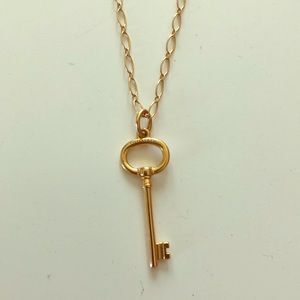 Tiffany & Co. Gold Key Necklace